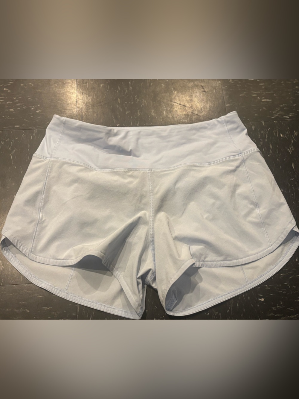 lululemon athletica Women's Light White Running Shorts